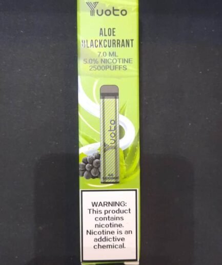 Yuoto XXl Aloe Blackcurrant 2500pfs