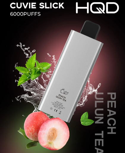 HQD Peach Ulun Tea 6000pfs 20mg