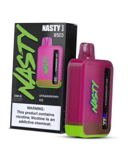 Nasty Bar Strawberry Ice 8500pfs 20mg