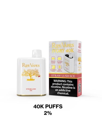 Ripe vapes Ivory Straw Lush Ice 40k pfs 2%