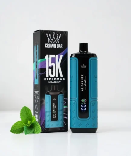 Crown Bar Hyper Max Spearmint 15000pfs 6mg