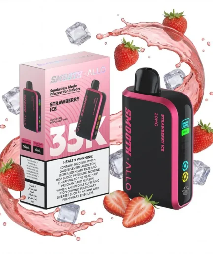 Smooth Allo Strawberry Ice 35kpuffs 20MG