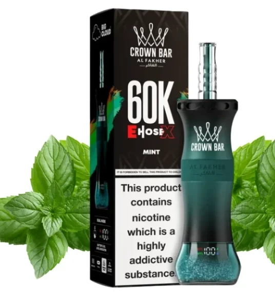 Al-Fakher-Crown-Bar-60K-E-Hose-X-Disposable-Mint-768x576